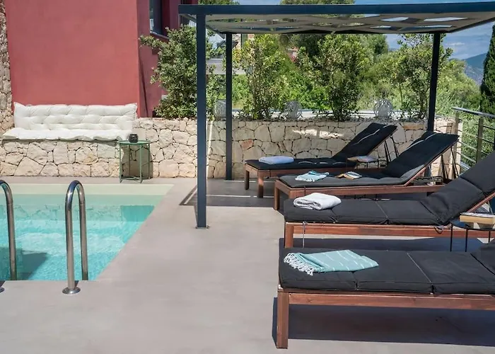 Elisabeth Sea View Private Pool Fiskardo Kefalonia 빌라 *